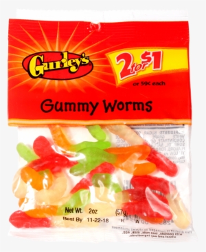 Gurley's Peg Pack Gummy Worms 2oz - Gurleys Foods Gummy Bears - 2.25 Oz.