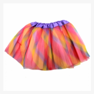 Children's Rainbow Net Tutu Skirt - Miniskirt