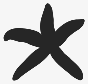Starfish Silhouette Transparent Cliparts - Estrella De Mar Silueta Png