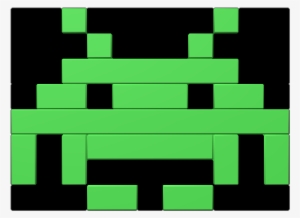 This Is A Alien From The Old Pc Game Called Space Invaders - Comparison Of Computer Past And Present