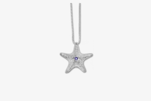 Starfish Small Jeweled Pendant - Locket