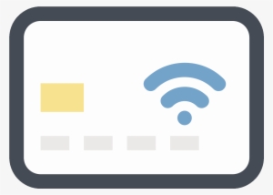 Credit Card Contactless Icon - Sign