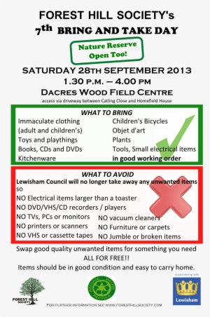 Simply Bring Any Good Quality Items For Somebody Else - Lewisham