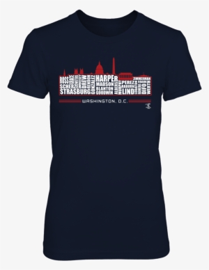 Bryce Harper - Washington D - C - Skyline T-shirt, - Mad Circle Skateboards Tshirt