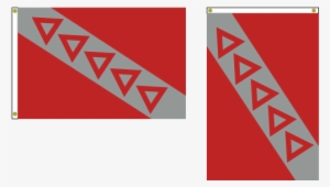 When The Flag Is Hung Vertically, The Bend Begins In - Tau Kappa Epsilon Flag