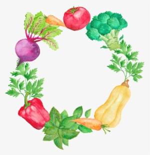 Color Pintado A Mano Cartoon Vegetales Cocina Png Transparente
