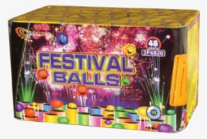 Bateria 48 Disparos Festival Balls - Fireworks