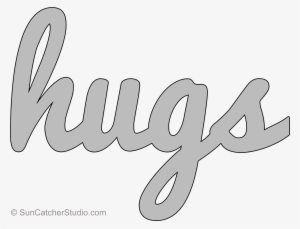 2100 X 1596 Hugs Lower Pattern Template Stencil Printable - Stencil