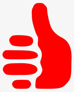 Red Thumbs Up Clip Art