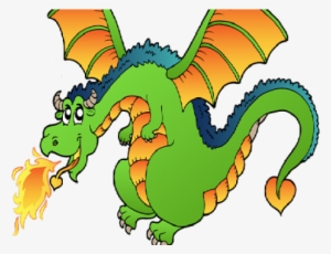 Cartoon Dragon Breathing Fire Png