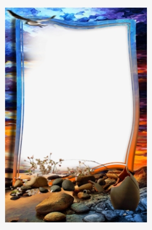 Photo Frame - After Sunset - Summer Photo Frames Png