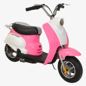 Rosso Motors Emoped Pink Scooter Ride On For Girls - Motorcycle