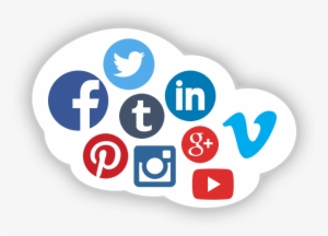 Social Media Transparent Background Download - Social Media In A Cloud