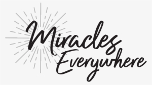 Black & White Version Miracles Everywhere Logo - New Jersey