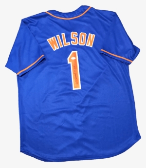 Mookie Wilson Signed Jersey - Blue Jsa Witness #wp020482