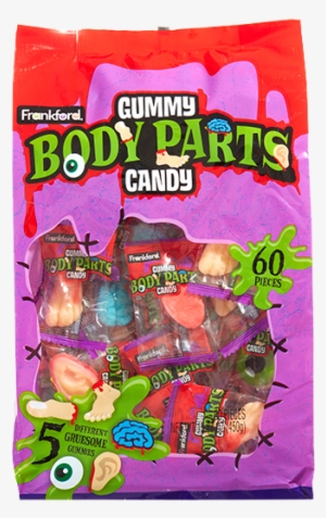 The Candy Lab - Frankford Gummy Body Parts Halloween Candy, 65 Count,