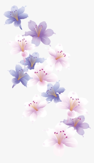Design Set 2 Butterflies/flowers Pastel Flowers, Butterfly - Flower