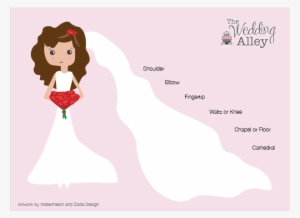 Bridal Veil Graphic - Illustration