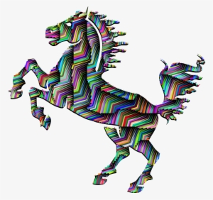 This Free Icons Png Design Of Prismatic Horse Silhouette