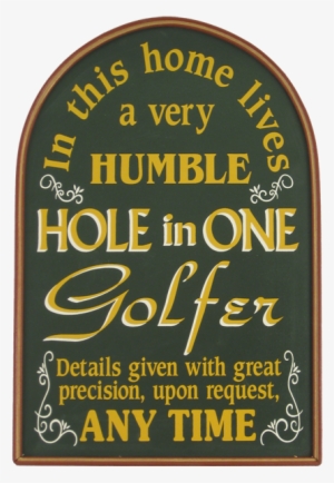 Hole In One Wall Decor - Golf A Hole In One