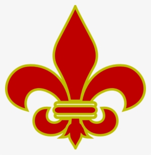 Fleur De Lis Gold With Black Clip Art - Red And Gold Fleur De Lis