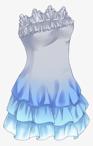 Gown Clipart Anime Dress - Roupa De Anime Png