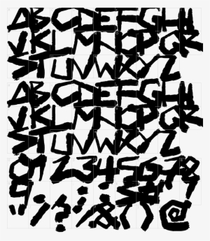 Crazy Guy Font - Illustration