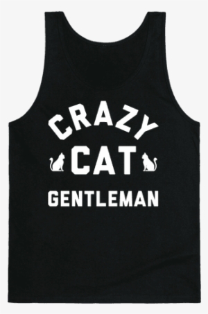 Crazy Cat Gentleman Tank Top - Memory Of When I Cared Shirt