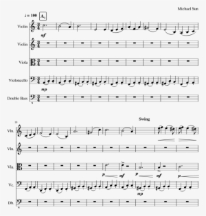 Don't Ever Grow Up Sheet Music Composed By Michael - Hedwig's Theme Double Bass