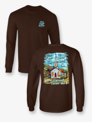 Sassy Frass How Great Thou Art Ls - Cute Fall T Shirts