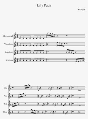 Lily Pads Sheet Music Composed By Becky M 1 Of 2 Pages - Convidando Esta La Noche Music