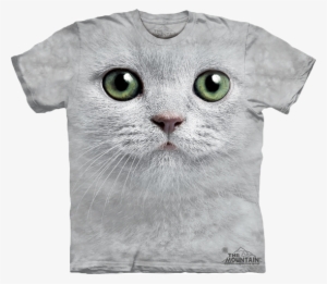 Green Eyes Face Available Now At Novelty Everywear - 3d Cat Shirt