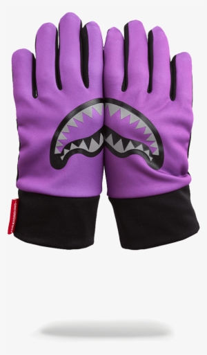 Purple 3m Shark Mouth Gloves - Soccer Goalie Glove