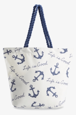 Sunny Day Beach Bag - Life Is Good Sunny Day Beach Bag