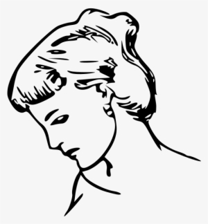 Female Profile Drawing Png Clip Arts - Peace Ecards