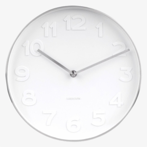 Karlsson Large Mr White Wall Clock Numbers - Karlsson Mr White Numbers Gold Clock - Small