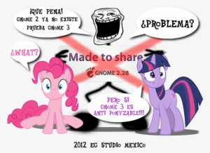 Linux, Pinkie Pie, Safe, Spanish, Trollface, Twilight - Troll Face