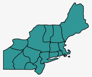 Northeast Map With Borders