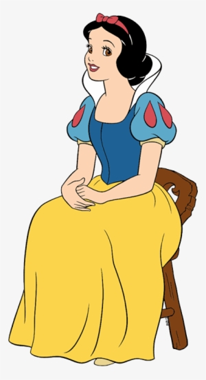 Snow White Sitting Down - Princess Snow White Clipart