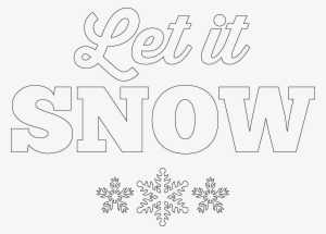 Let It Snow Design - Line Art
