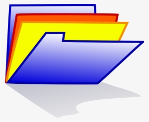 Free Vector Blue Folder Icon Clip Art - Que Es Un Archivo De Oficina