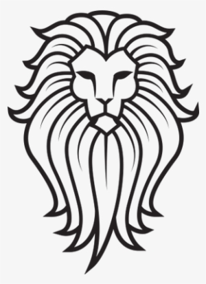 Large Lion Face Tattoo - Lion On A Totem Pole