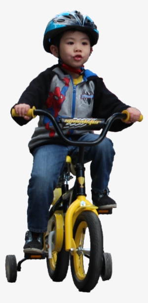 Kid Riding Bike - Kid Riding Bike Png