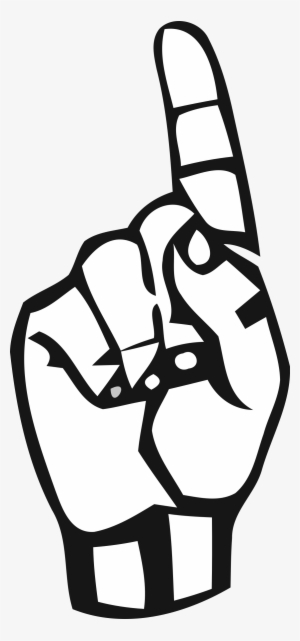 Deaf Alphabet 1 Graphic Transparent Stock - Sign Language 1 2 3