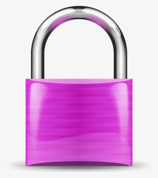 Lock Clipart Purple - Padlock Red