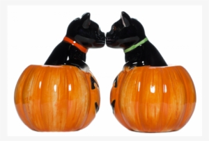 Black Cat Pumpkins Salt & Pepper Shakers - Salt And Pepper Shakers