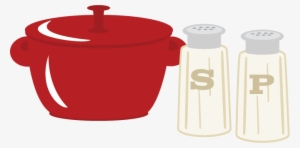 Pot With Salt & Pepper Svg Cutting Files Cooking Svg - Svg Cooking