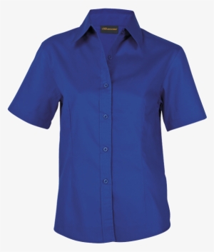 Ladies Brushed Cotton Twill Blouse Short Sleeve , Ll-twill - Teacher Uniform For Men