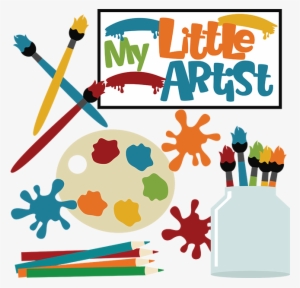 Paint Brush Clipart Cute - My Little Artist