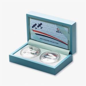 Ww1 Fighter Plane Commemorative Box Set - Coin